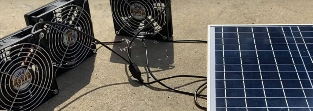 fläktar och solpanel
